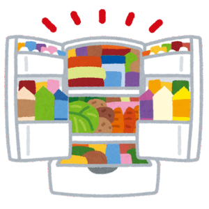 冷蔵庫　いっぱい